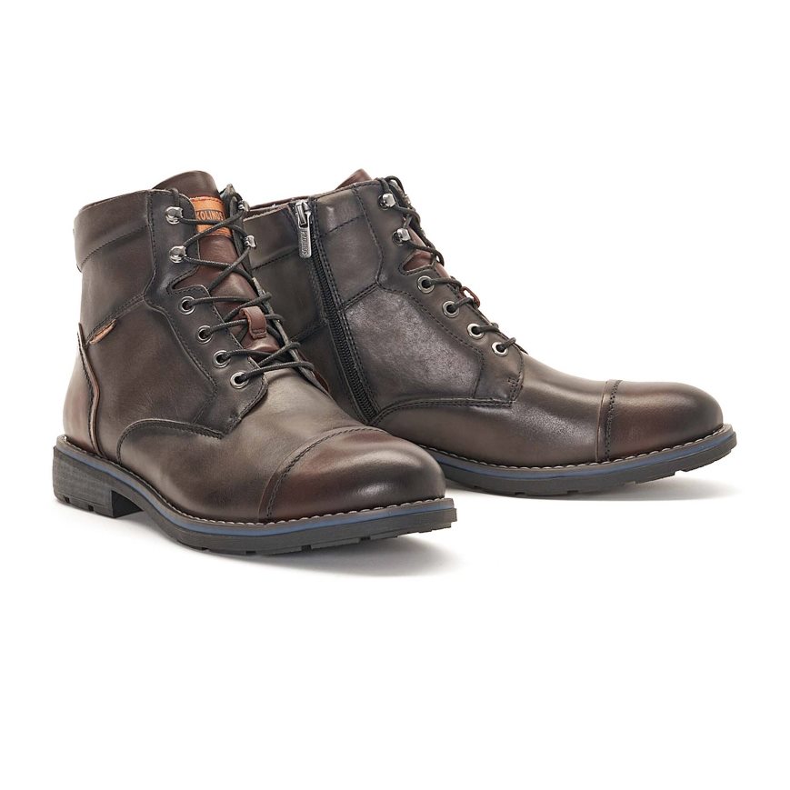 Men's Pikolinos YORK Ankle Boots Brown | NZ M208951